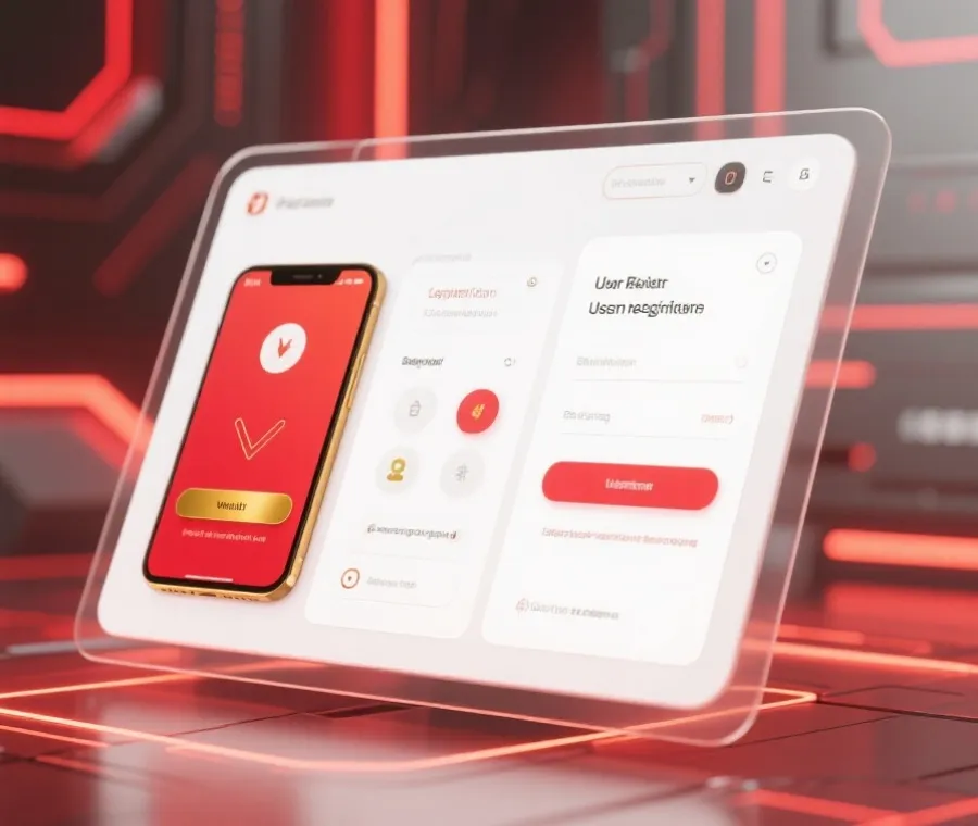 幸运飞艇注册入口界面示意图